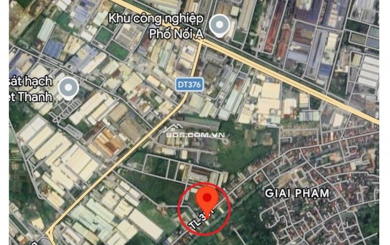 Bán 124m2 đất đấu giá Giai Phạm mặt đường tỉnh lộ 381, Cạnh KCN Phố Nối A, Vỉa hè 17m + lưu không thêm 100m2
